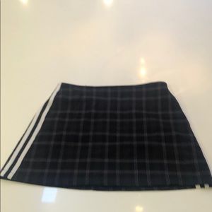 Urban Outfitters Plaid Skirt/ Stripe